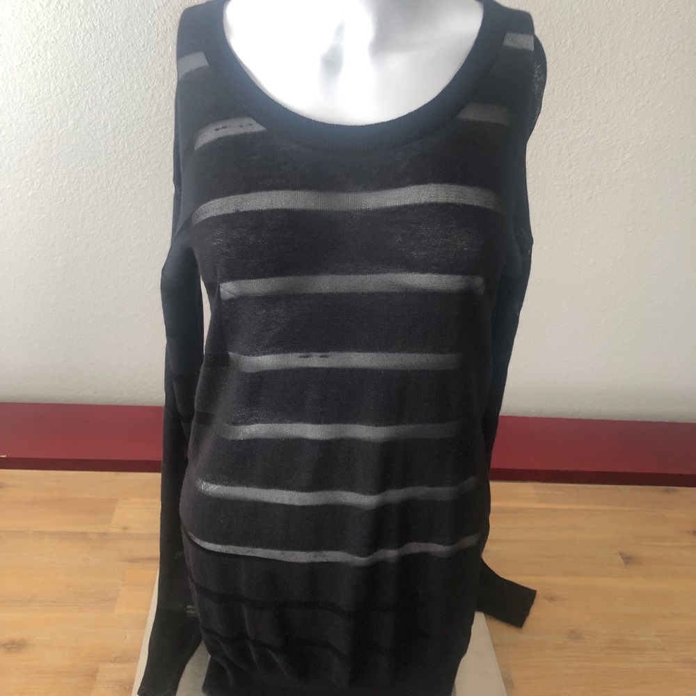 Line & Dot Sexy Black Long Sleeve - Medium